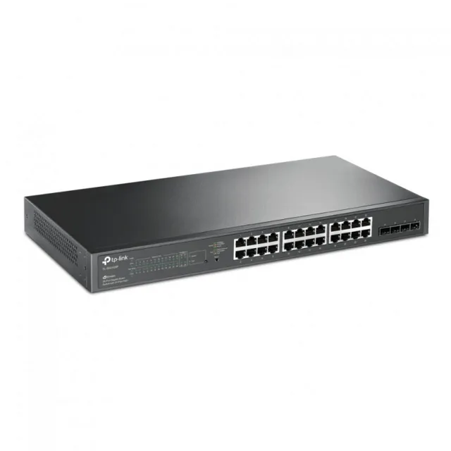 TP-Link TL-SG2428P Omada PoE+ L3-lite upravljiv cloud svič 24 x 10/100/1000Mb/s PoE 802.3at/af do 250W + 4 SFP GbE, VLAN, SNMP, RMON, L2~L4 QoS, IGMP, ACL, Zero-Touch Provision, Web / iOS / Android / Win / Linux ap