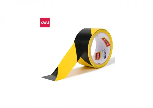 TRAKA DELI PVC ŽUTO-CRNA ZA OZNAČAVANJE 48mm*20y*140µm 33770