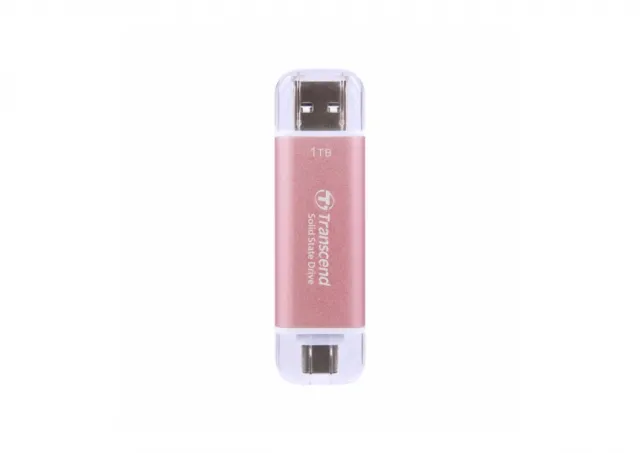 Transcend TS1TESD310P 1TB, Portable SSD, ESD310P, USB 10Gbps, Type C/A,Pink