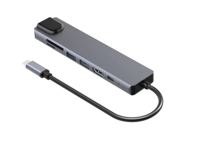 Type C Hub 7u1 4K HDMI USB X 2 PD SD/TF 1 X U