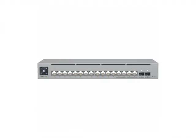 Ubiquiti 16-port, Layer 3 Etherlighting switch 2.5 GbE and versatile mounting options, 4x 2.5 GbE RJ45 ports, 12x GbE RJ45 ports, 2x 10G SFP+ ports