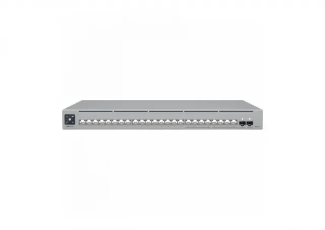 Ubiquiti 24-port, Layer 3 Etherlighting switch with 2.5 GbE, 8x 2.5 GbE RJ45 ports, 16x GbE RJ45 ports, 2x 10G SFP+ ports