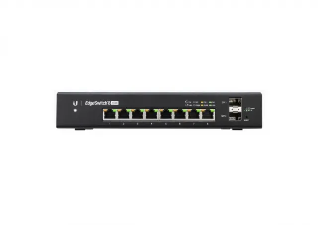 Ubiquiti EdgeSwitch 8-150W 8 gigabit PoE ports, 2x SFP