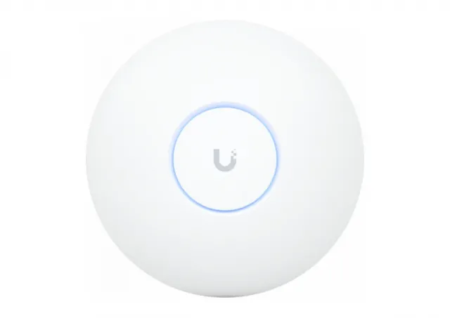 Ubiquiti U7-Pro-Max Ceiling-mounted WiFi 7 AP with 8 spatial streams, 6 GHz support, and a dedicated spectral scanning engine for interference-free WiFi in demanding, large-scale environments