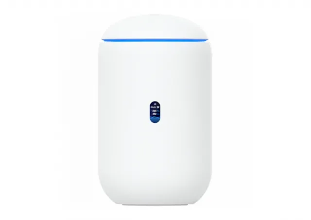 Ubiquiti UniFi UDR7-EU Dream Router 7 Desktop 10G Cloud Gateway with integrated WiFi 7, PoE switch, microSD storage, and full UniFi application support, 10G SFP+ and (1) 2.5 GbE RJ45 WAN port, 64 GB microSD,