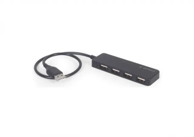 UHB-CM-U2P4-01 Gembird 4-port USB Type-C HUB, black