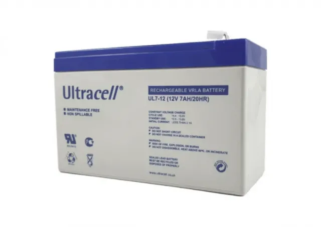 Ultracell UL7-12 Olovna VRLA baterija 12V 7Ah
