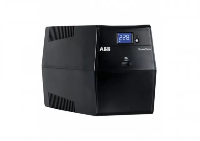 UPS ABB PowerValue 11LI Up 600VA 360W/Simulated Sine Wave/4 x IEC 320 C13 USB i RJ45 Serial