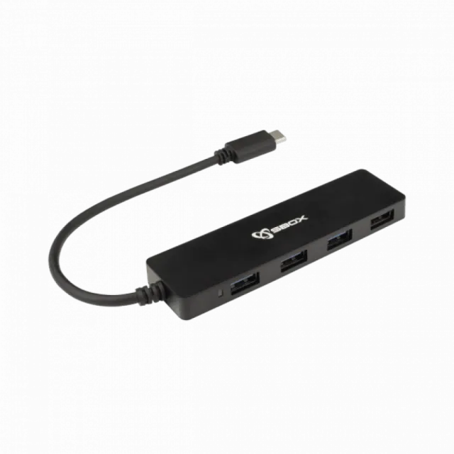 USB 3.0 Hub S Box H 404 - 4 porta, povezivanje preko USB C 3.1