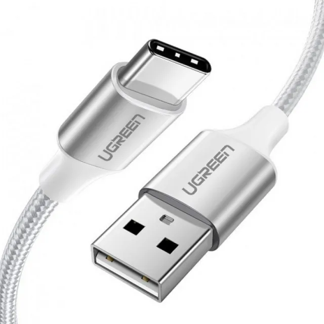 USB-A 2.0 na USB tip C kabl Alu.0.25m Beli    60129 