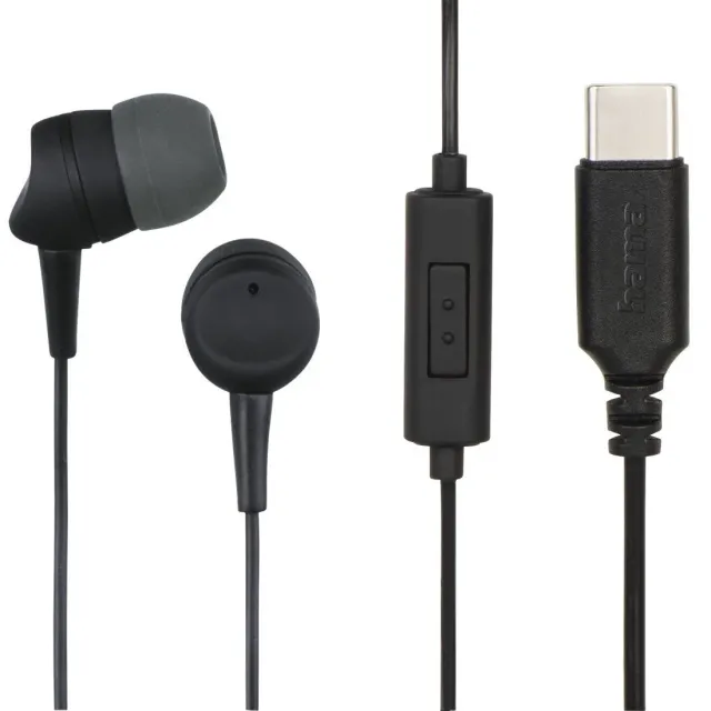 USB-C slusalice+Mic za smartfon "SEA II", crne