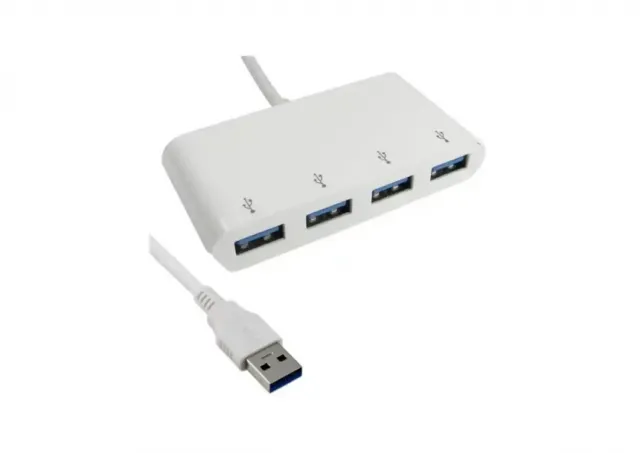 USB HUB 4 port E-Green 3.0 White