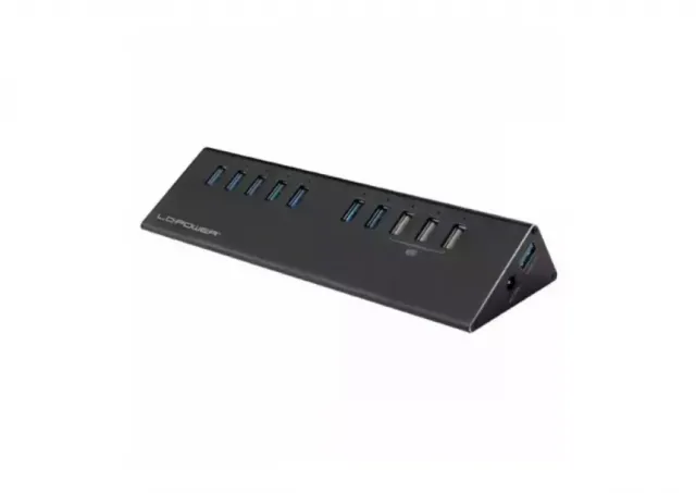 USB HUB 7+3 Port  LC-Power 3.0 Alu 2B-10
