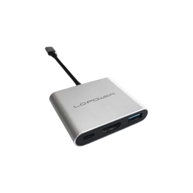 USB HUB LC Power LC-HUB-C-MULTI-4-V2 USB-A 3.2/HDMI/USB-C