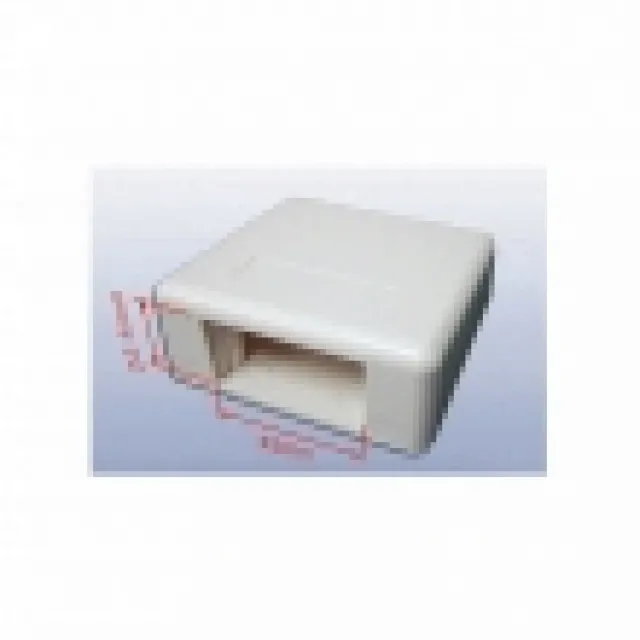 Utičnica nazidna sa otvorom za 1M modul (22.5x45mm) dim. 80x80x40mm NA500B