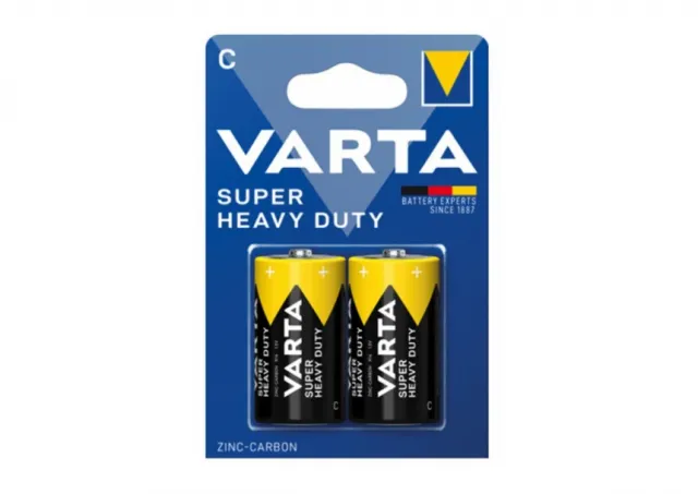 VARTA Superlife Tip C 1.5V R14P SUPER HEAVY DUTY, PAK2 CK, Cink-karbon baterije