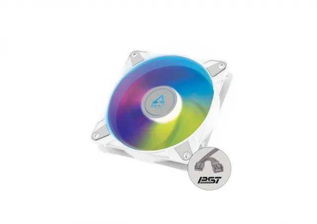 Ventilator ARCTIC P12 PWM PST 120mm ventilator A-RGB beli (ACFAN00254A)  CAS02624