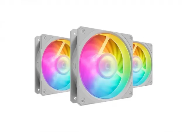 Ventilator COOLER MASTER Mobius 120P ARGB White 3-pack kit ventilator (MFZ-M2DW-243P2-R1)  CAS02595