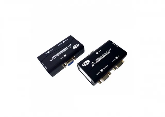 VGA spliter CKL-1021U 1-IN/2-OUT bandwidth 250MHz, 1920x1440p, extend the signal up to 65m