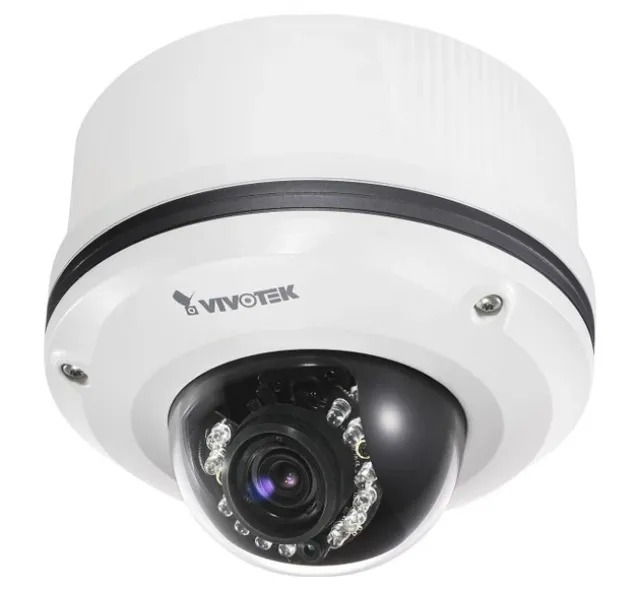 Vivotek FD7141 dome outdoor IP66 anti-vandal dan-noć IP kamera, 0.4 MPix, 30 fps, WDR, IR LED do 15m, 3.3-12mm Vari-focal, MPEG4+MJPEG Dual Streaming, BLC, Privacy maske, audio, lokalno snimanje, DI+DO, anti-tamper, PoE