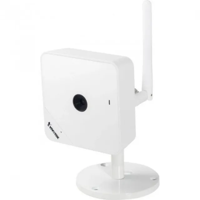 Vivotek IP8130W Wireless-N mini IP kamera, 1 Mega Pixel 1280x800 @30 fps, H.264+MJPEG Dual Streams, Wi-Fi Protected Setup, ugrađen mikrofon, Triple-Window detekcija pokreta, Micro SD/SDHC/SDXC lokalno snimanje, 2xDI