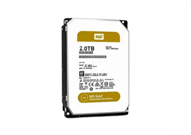 WD 2TB 3.5" SATA III 128MB 7.200 WD2005FBYZ Gold hard disk