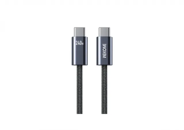 WEKOME Kabl 3.1 USB tip C M/M 1m za Superbrzo punjenje 240W/480Mbps, crni WDC-23