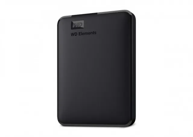 Western Digital WDBU6Y0040BBK-WESN External HDD 4TB, Elements Portable, USB 3.2 Gen1, Black