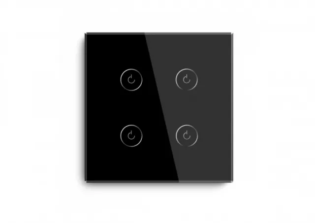 Wi-Fi pametni prekidač 4G TUYA Crni (WIFI TOUCH SWITCH)