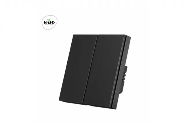 WISE pametni prekidač push 2t crni, BLE WPM013