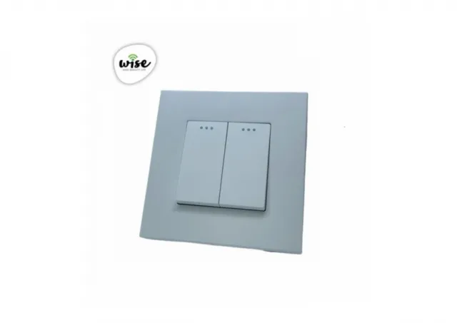 Wise Prekidač mehanički, 2 tastera, PVC mat panel PM8013
