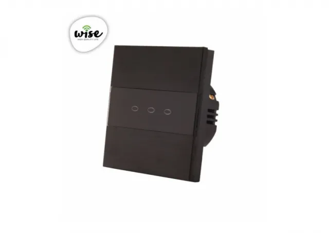 Wise Prekidač na dodir 3 tastera aluminijumski panel