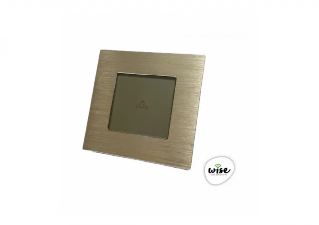Wise Prekidač za zvono - aluminijumski panel krem
