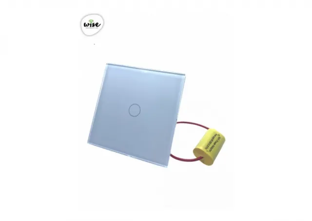 Wise Wifi pametni prekidač SLW - nije potrebna "nula" žica - 1 taster - stakleni panel