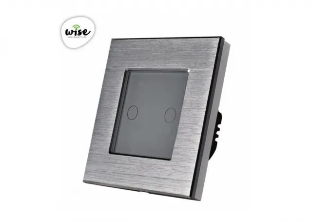 Wise Wifi + RF pametni prekidač, 2 tastera - aluminijumski panel