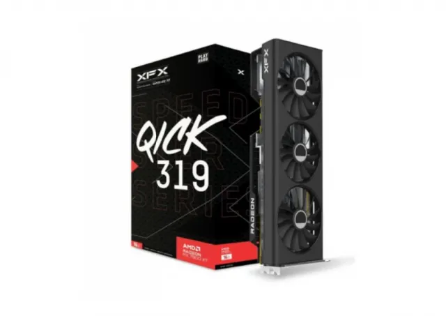 XFX AMD RX-7800XT QICK319 CORE 16GB GDDR6 256bit, 2430 MHz / 19.5 Gbps, 3x DP, 1x HDMI, 3 fan, 2.5 slot