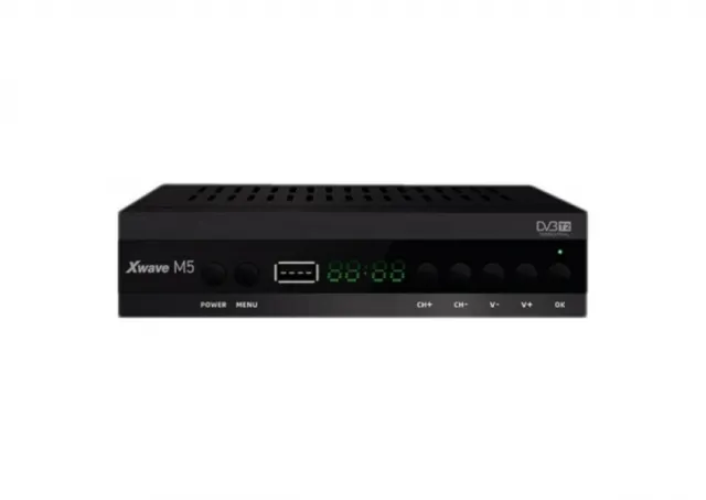 Xvawe DVB-T2 Set Top Box M5, LED/SCART/HDMI/RF/USB, media player, metalno ku&#263;i&#353;te