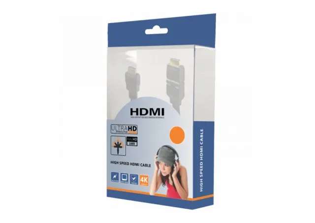ZED electronic HDMI kabl, 5.0 met, ver. 1.4, 4K, 3D, HEC, HDCP, ARC - HDMI2/5.0