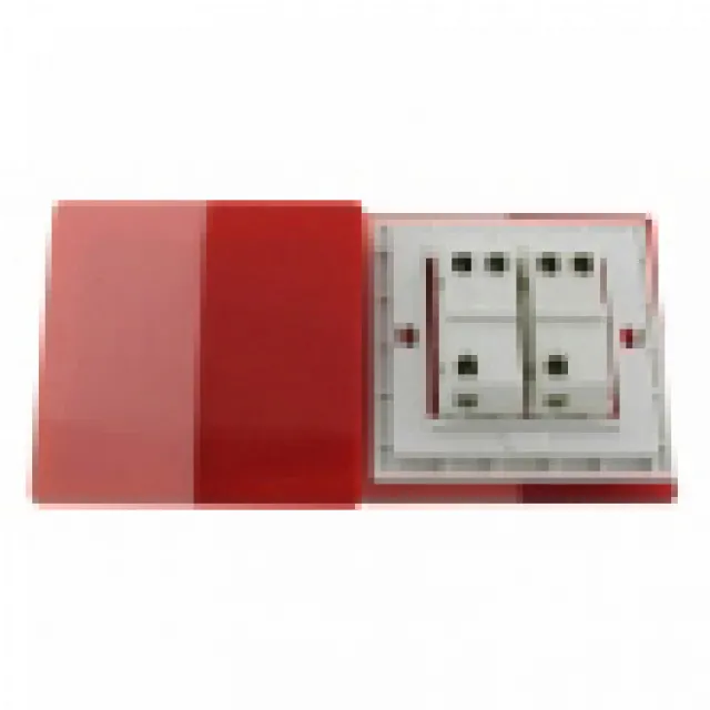 Zidni prekidač ART F serije, dvopolni, klasični i/ili naizmenični 250V - 10А, crvena Pantone paleta boja, model ARTF4