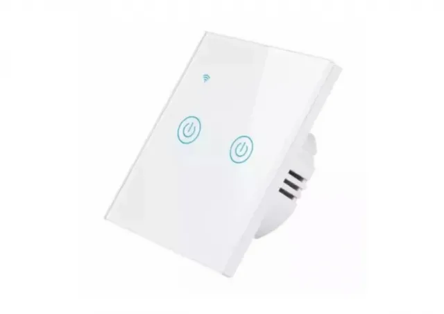ZIGBEE-SMART-2 GANG-RSH-SP002-EU Gembird 2 Smart bezicna prekidaca,APP glasovna kontrola Glass Touch