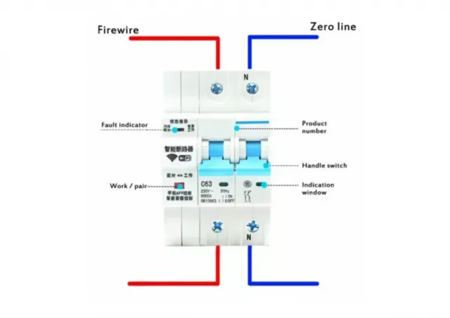 ZIGBEE-SMART-SWITCH BREAKER Gembird Tuya prekidac-osigurac APP Glasovna kontrola Alexa Google Smart