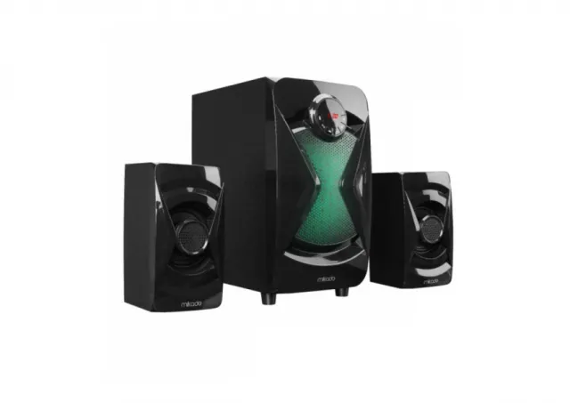 Zvučnici 2.1 Mikado MD-370BT 38W  Bluetooth crni